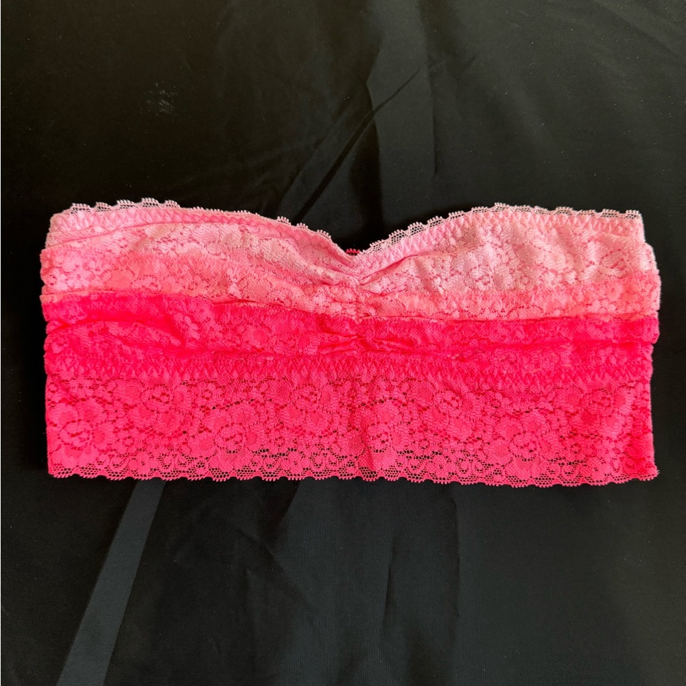Victoria’s Secret PINK Small lace strapless bralette New